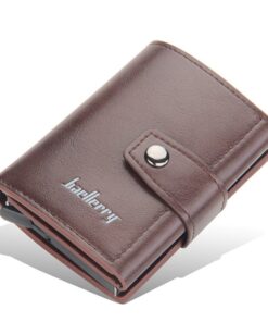 ארנק כרטיסים נשלפים חום כהה