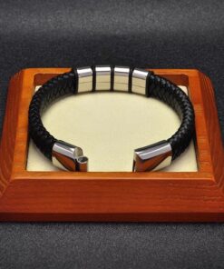 צמיד 4 לוחיות עם חריטה