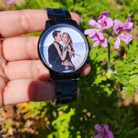 שעון לגבר עם תמונה צבעונית