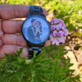 שעון לגבר עם תמונה צבעונית