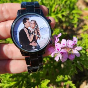 שעון לגבר עם תמונה צבעונית