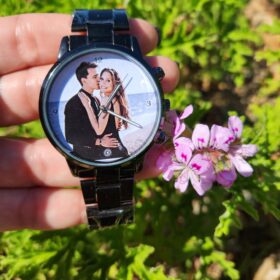 שעון לגבר עם תמונה צבעונית