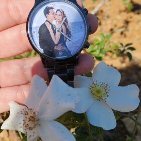 שעון לגבר עם תמונה צבעונית