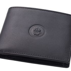 ארנק איטלקי שחור לגבר עם תמונה