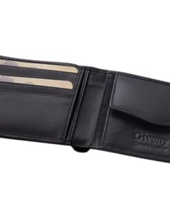 ארנק איטלקי שחור לגבר עם תמונה