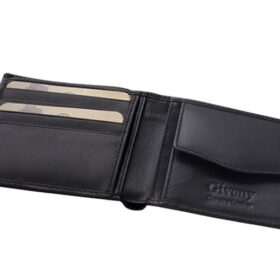 ארנק איטלקי שחור לגבר עם תמונה