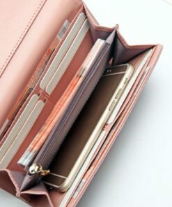 ארנק ורוד לאשה עם חריטת תמונה