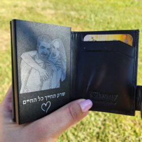 ארנק כרטיסים נשלפים עם תמונה