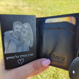 ארנק כרטיסים נשלפים עם תמונה