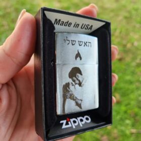 מצית זיפו עם חריטה בלייזר