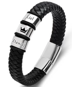 צמיד לגבר עם חריטה