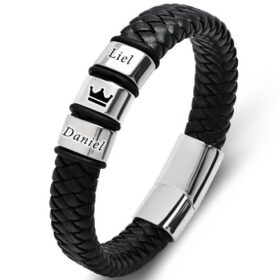 צמיד לגבר עם חריטה