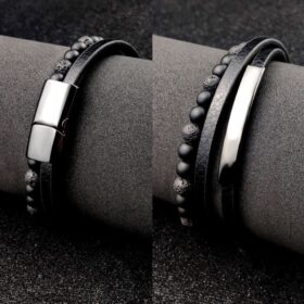 צמיד לגבר עם חריטה