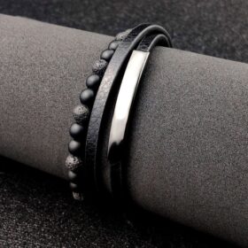 צמיד לגבר עם חריטה