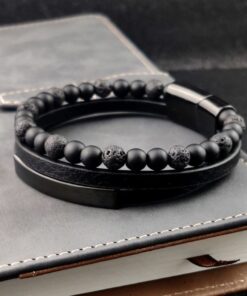 צמיד לגבר עם חריטה