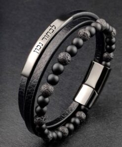 צמיד לגבר עם חריטה