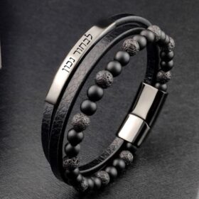 צמיד לגבר עם חריטה