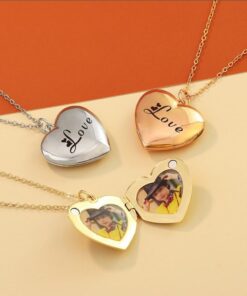 שרשרת לב עם תמונה