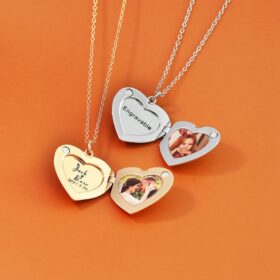 שרשרת לב עם תמונה