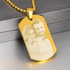 שרשרת דיסקית לגבר