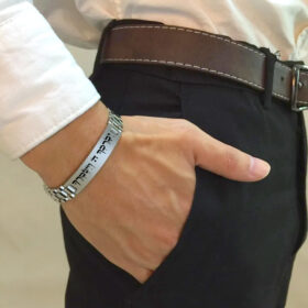 צמיד כסף לגבר