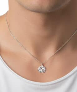 שרשרת כסף שמע ישראל לגבר