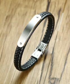 צמיד לגבר עם חריטה