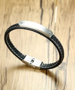 צמיד לגבר עם חריטה